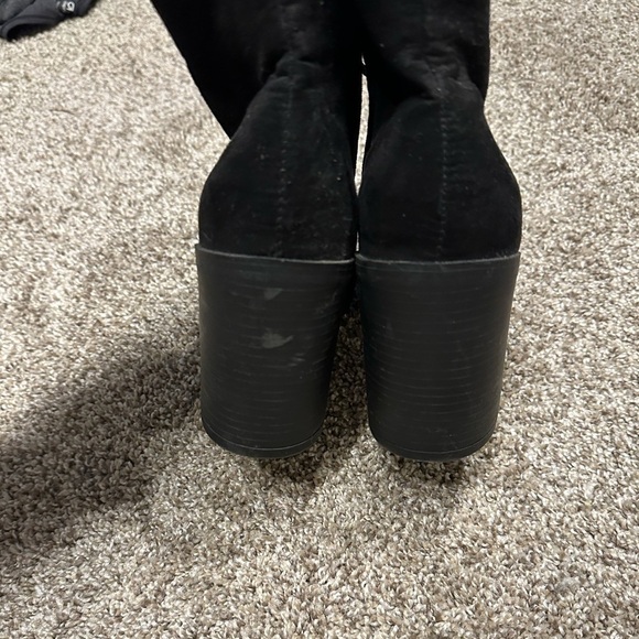 Primark Black Lace Up Heeled Boot Size 9 - Picture 5 of 7